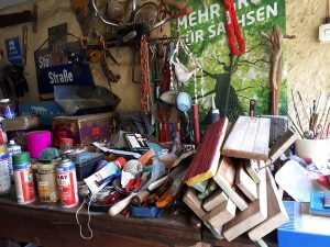 Kreatives Chaos in der Werkstatt